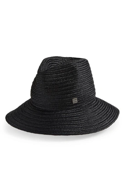 Totême Black Raffia Panama Hat