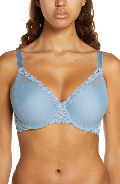 Natori Feathers Full Figure Underwire Bra In Windy Blue