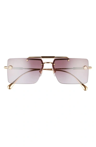 Versace Gradient-lens Sunglasses In Gold