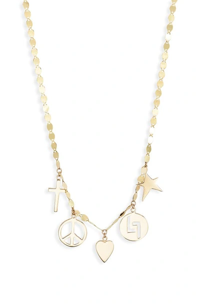 Lana Jewelry 14k Yellow Gold Charm Necklace