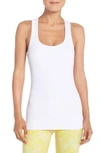 Alo Yoga Insight Racerback Tank In White