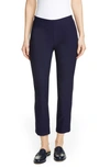 Eileen Fisher Stretch Crepe Slim Ankle Pants In Midnight