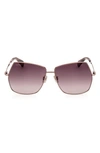 MAX MARA 61MM GEOMETRIC SUNGLASSES