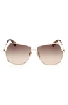 MAX MARA 61MM GEOMETRIC SUNGLASSES