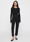 Totême Twisted Seam Denim Black In Black