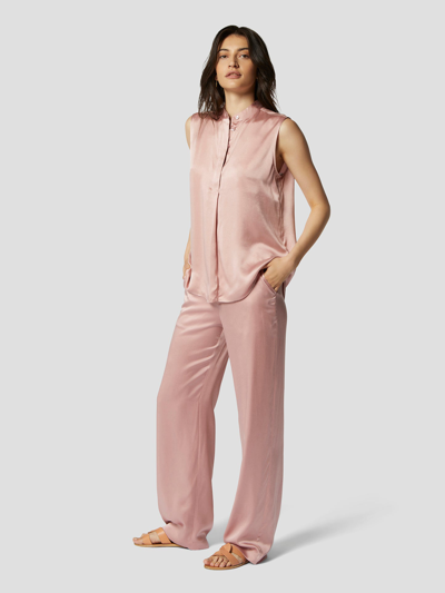 Equipment Therese Silk Satin Top In Zephyr Pink