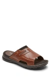 Rockport Men's Darwyn 2 Slide Sandal - Medium Width In Coach Brown In Multi