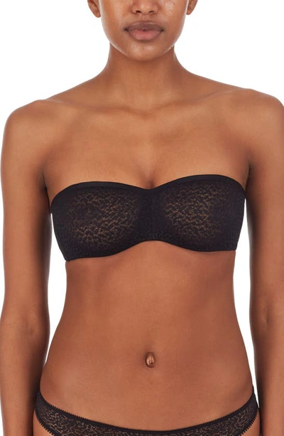 Dkny Modern Lace Unlined Strapless Bra Dk4025 In Black