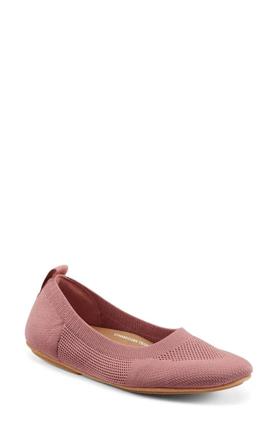 Fitflop Allegro Knit Ballet Flat In Warm Rose
