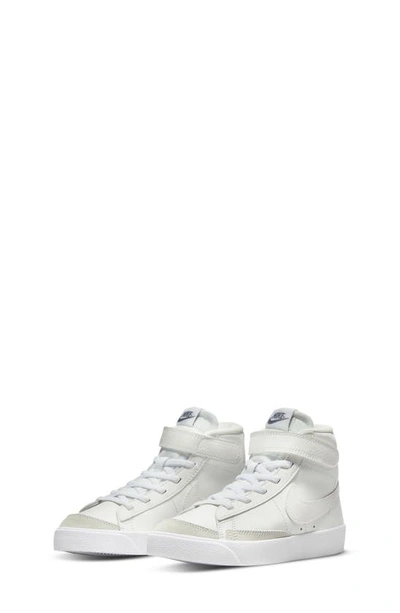 Nike Kids' Blazer Mid '77 High Top Sneaker In White/ Clear/ Brown/ White