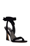 Shop Nine West Kelsie Ankle Tie Sandal In Black