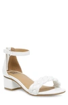 Dv Dolce Vita Braided Strap Ankle Strap Sandal In White