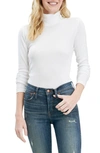 Splendid Long Sleeve Turtleneck Top In White
