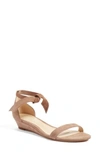 ALEXANDRE BIRMAN ATENA TIE STRAP WEDGE SANDAL,B3503700010002