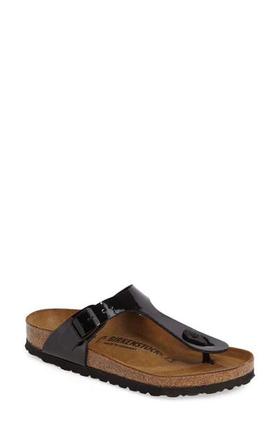 Birkenstock Gizeh Birko-flor Flip Flop In Black