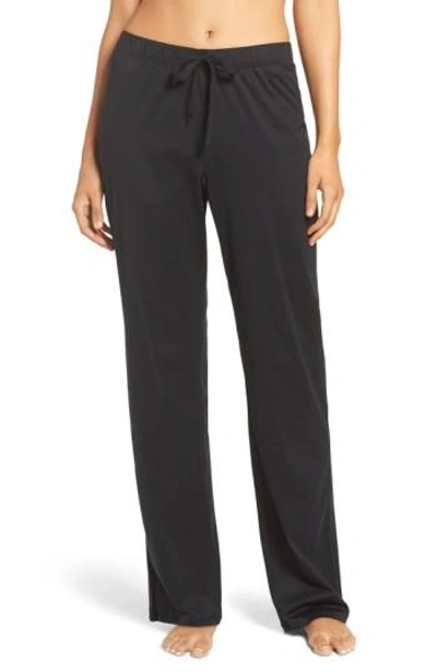 Hanro Cotton Deluxe Drawstring Lounge Pants In Black