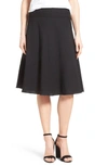 Nic + Zoe Petite Summer Fling Linen-blend Skirt In Black Onyx