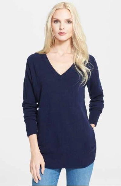 Equipment 'asher' V-neck Cashmere Sweater In Peacoat