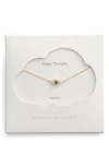 Estella Bartlett Happy Thoughts Eye Pendant Necklace In Gold Plated