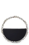 L'alingi Eternity Crystal Top Handle Bag In Black