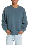 Elwood Core Oversize Crewneck Sweatshirt In Vintage Navy