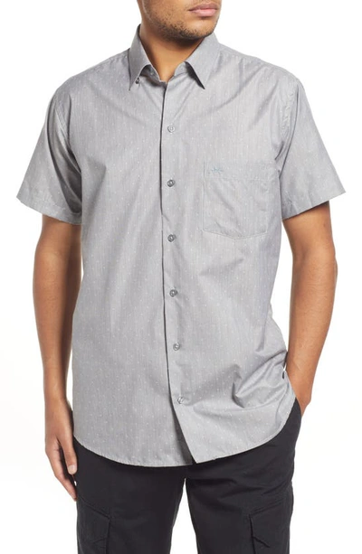 Texas Standard Short Sleeve Button-up Shirt In Grey