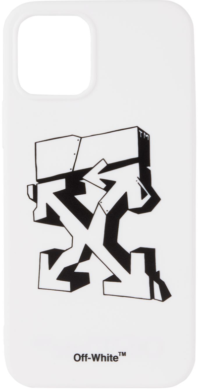 Off-white Graffiti Arrrows Iphone 12 Case In 0110 White Black