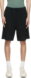 UNDERCOVER BLACK COTTON SHORTS