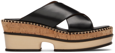 Chloé Black Lilia Heeled Sandals In 001 Black