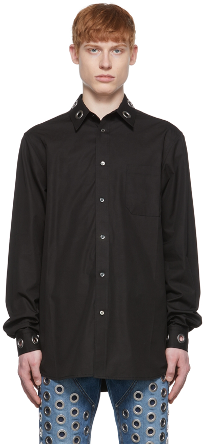 We11 Done Black Cotton Shirt
