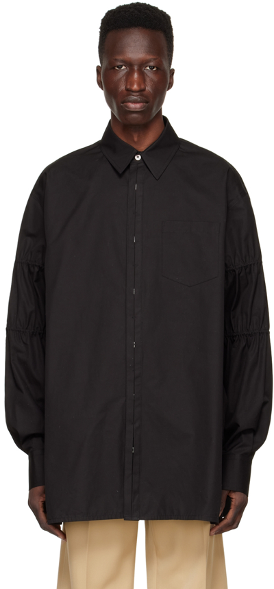 We11 Done Black Cotton Shirt