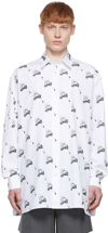 We11 Done White Cotton Shirt In White