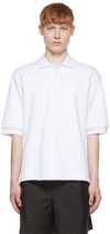 We11 Done White Cotton Polo In White