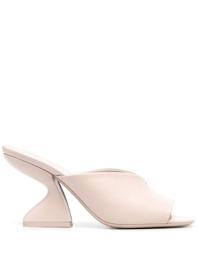 Ferragamo Open Toe Sandals In Cream
