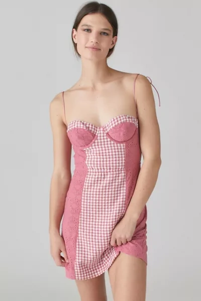 urban outfitters felicity eyelet bustier mini dress UO Felicity Eyelet Bustier Mini Dress