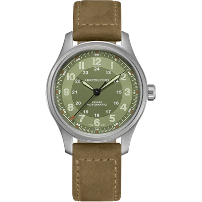 Hamilton Khaki Field Titanium Auto In Green