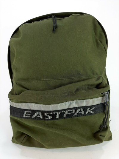 Pre-owned Eastpak Vintage  Vision Pak'r Backpack Green Nylon Made In Usa