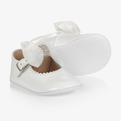 Children's Classics Babies' Girls White Patent Leather Shoes