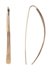 Olivia Welles Helia Curve Drop Earrings In Gold