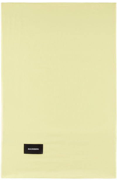 Magniberg Yellow Pure Pillow Case In Lemonade