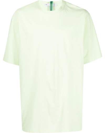Y-3 Dry Crepe Jersey Ss Tee Almost Lime In Green