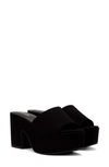 Larroude Miso Platform Sandal In Black