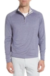 Peter Millar Stealth Performance Quarter Zip Pullover In Galaxy