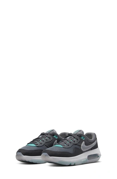 Nike Kids' Air Max Motif Sneaker In Grey/ Black/ Teal/ Anthracite