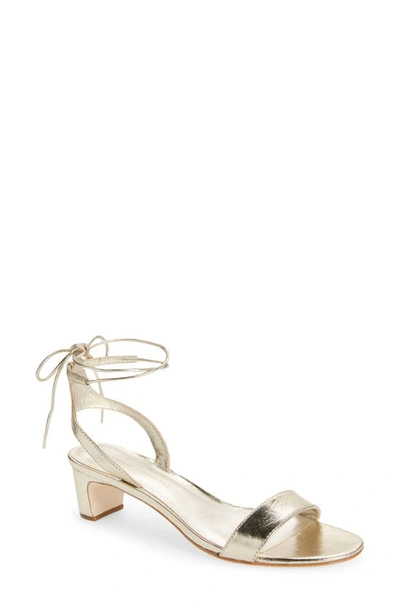 Loeffler Randall Jackie Mid Heel Sandal In Champagne