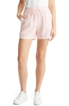 Tommy Bahama Palmbray High Waist Linen Shorts In Lt Salmon