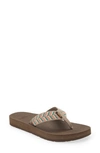 Teva Reflip Flip Flop In Retro Geometric Neutral