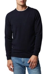 Rodd & Gunn Queenstown Wool & Cashmere Sweater In Deep Ocean