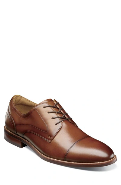 Florsheim Rucci Cap Toe Derby In Cognac