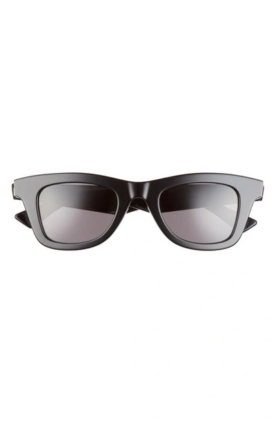 Bottega Veneta 48mm Square Sunglasses In Black Black Grey